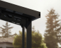 Preview: Palram-Canopia Doppel Carport SYDNEY APEX 6x6 Alu schwarz - gewelltes Polycarbonat solargrau