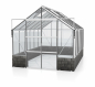 Preview: Vitavia Gewächshaus Cassandra 9900 BxT 257x385cm ESG Alu eloxiert Sockel Basalt