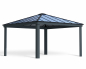 Preview: Palram-Canopia Carport COLORADO 4.3x4.3 (422x422cm) Alu grau 6mm Polycarbonat grau