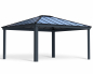 Preview: Palram-Canopia Carport COLORADO 4.3x4.8 (422x483cm) Alu grau 6mm Polycarbonat grau