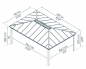 Preview: Palram-Canopia Carport COLORADO 4.3x6 (422x607cm) Alu grau 6mm Polycarbonat grau