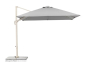Preview: Schneider SET Ampelschirm Rhodos Twist Comfy 300x300cm Greige + Ständer + Hülle