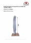 Preview: Doppler/Derby Schirmhülle für Ampelschirme bis 300x300cm 235x40x25cm RV + Stab