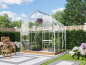 Preview: Vitavia edles Gewächshaus Diana 5000 ESG Glas BxT 264x195 5m² Alu eloxiert