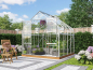 Preview: Vitavia edles Gewächshaus Diana 6700 ESG Glas BxT 264x258cm 6,7m² Alu eloxiert