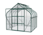 Preview: Vitavia Gewächshaus Diana 6700 ESG Glas BxTxH 264x258x255cm 6,7m² Alu smaragd