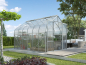 Preview: SET Vitavia Gewächshaus Diana 9900 4mm HKP 264x383cm eloxiert + Fundamentsrahmen