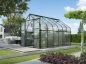 Preview: Vitavia Gewächshaus Diana 9900 4mm HKP BxTxH 264x383x255cm 9,9m² Alu smaragd