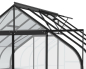 Preview: Vitavia Gewächshaus Diana 5000 3mm ESG Glas BxTxH 264x195x255cm 5m² Alu schwarz