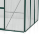 Preview: Vitavia Gewächshaus Diana 6700 4mm HKP BxTxH 264x258x255cm 6,7m² Alu smaragd