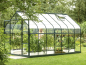 Preview: SET Vitavia Gewächshaus Diana 11500 ESG BxT 264x445cm smaragd + Fundamentsrahmen