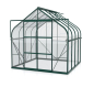 Preview: SET Vitavia Gewächshaus Diana 8300 ESG BxT 264x321cm smaragd + Fundamentsrahmen
