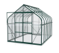 Preview: SET Vitavia Gewächshaus Diana 11500 ESG BxT 264x445cm smaragd + Fundamentsrahmen