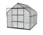 Preview: Vitavia Gewächshaus Diana 9900 4mm HKP BxTxH 264x383x255cm 9,9m² Alu schwarz