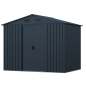 Preview: Preisgünstiges Metall Gerätehaus Basic 4㎡ L174xB236xH190cm Satteldach von Elmar Jung