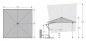 Preview: Doppler Multifunktionaler Pendelschirm EXPERT 300x300cm Natur