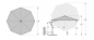 Preview: Doppler Multifunktionaler Pendelschirm EXPERT 350cm Anthrazit + Schutzhülle