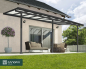 Preview: Palram-Canopia Terrassenüberdachung Feria 3x5 anthrazit TxB 295x546cm 8mm HKP
