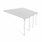 Preview: Palram-Canopia Terrassenüberdachung Feria 3x6 weiß TxB 295x610cm 8mm HKP