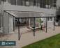 Preview: Palram-Canopia Terrassenüberdachung Feria 3x7 anthrazit TxB 295x730cm 8mm HKP