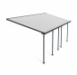 Preview: Palram-Canopia Terrassenüberdachung Feria 3x7 anthrazit TxB 295x730cm 8mm HKP