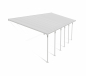 Preview: Palram-Canopia Terrassenüberdachung Feria 3x8 weiß TxB 295x850cm 8mm HKP