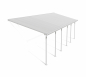 Preview: Palram-Canopia Terrassenüberdachung Feria 3x9 weiß TxB 295x915cm 8mm HKP