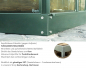 Preview: Vitavia Anlehngewächshaus Ida 1300 BxT 193x69cm 1,3m² ESG Glas Alu smaragd