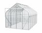 Preview: Vitavia Gewächshaus Diana 11500 ESG Glas BxTxH 264x445x255cm 11,5m² Alu eloxiert