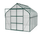 Preview: Vitavia Gewächshaus Diana 9900 4mm HKP BxTxH 264x383x255cm 9,9m² Alu smaragd