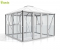 Mobile Preview: Vitavia Gewächshaus FORTUNA 3x3 mit Pavillondach ESG/HKP 10,2m² Alu eloxiert