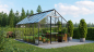 Preview: SET Vitavia Gewächshaus Meridian 1 11500 2,5x4,4 ESG Glas schwarz + Fundamentsrahmen