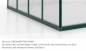 Preview: SET Vitavia Gewächshaus Meridian 2 6700 BxT 257x258 4mm HKP smaragd + Fundament