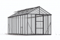 Preview: Palram-Canopia Alu Gewächshaus Glory 8x20 BxTxH 244x603x250cm 10mm HKP