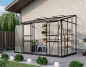 Preview: Vitavia Anlehngewächshaus Ida 6500 BxT 324x201cm 6,5m² 6mm HKP Alu schwarz
