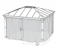 Preview: Palram-Canopia Moskitonetze Seitenteile für Pavillon Dallas 4.3x4.3