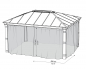 Preview: Palram-Canopia Moskitonetze Seitenteile für Pavillon Dallas 4.3x5