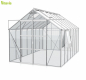 Preview: Vitavia Gewächshaus Jupiter 11500 BxT 257x445cm ESG Glas 11,5m² Alu eloxiert