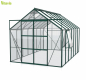 Preview: Vitavia Gewächshaus Jupiter 11500 BxTxH 257x445x248cm ESG Glas Alu smaragd