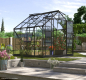 Preview: SPARSET Vitavia Gewächshaus Jupiter 6700 ESG Glas 257x258 schwarz + Fundamentsrahmen