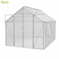 Preview: AKTION Vitavia Gewächshaus Jupiter 9900 257x383 HKP 4mm Alu eloxiert + 2 Dachlüfter gratis