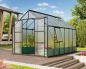 Preview: SPARSET Vitavia Gewächshaus Jupiter 9900 6mm HKP 257x383 schwarz + Fundamentsrahmen