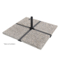 Preview: Doppler Klappständer für Platten 40x40cm, Mastdurchmesser 25-32 mm für Schirme bis Ø 300 cm
