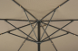 Preview: Schneider Alu/Stahl Kurbelschirm Korsika 270x270cm Stock 48mm Weboptik Natur