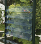 Preview: Vitavia Lamellen-Wandfenster Alu smaragd 3mm ESG Sicherheitsglas