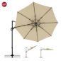 Preview: Doppler Multifunktionaler Pendelschirm LIFE 310cm Side Sand inkl.Ständer