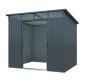 Preview: Pergart Pultdach Gerätehaus Lübeck 88 BxTxH 239x236x202cm 5m² Anthrazit