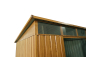 Preview: Pergart Pultdach Gerätehaus Lübeck 89 BxTxH 239x278x202cm 6m² Holzoptik