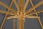 Preview: Schneider Sonnenschirm Malaga 300cm Seilzug Stock 48mm Holzoptik PES anthrazit