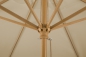 Preview: Schneider Sonnenschirm Malaga 300cm Seilzug Stock 48mm Holzoptik PES natur